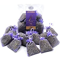 MITE Lavanda- Flores secas Naturales. 12 bolsitas. Fragancia intensa para perfumar. Decoración- popurrí. 120gr Total.